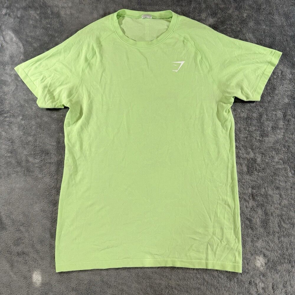 Gymshark Apex Seamless Performance Tee Neon Green Large Athletic Active Workout